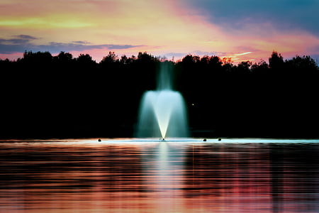 fountain near trees thumbnail