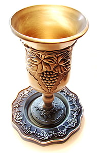 brass goblet in white background thumbnail