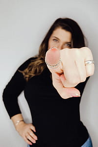 Woman in Black Long-sleeved Shirt thumbnail