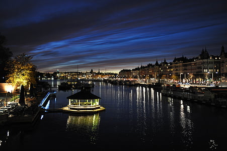 photo of river between city buildings and structures thumbnail