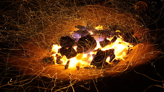 steel wool photo of bonfire thumbnail