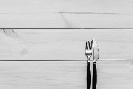 fork and knife on gray surface thumbnail