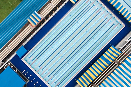 aerial photography of pool at daytime thumbnail