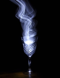 footed glass with smoke thumbnail