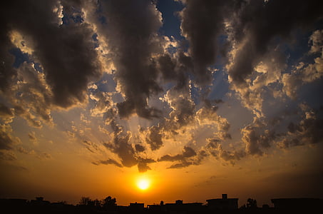 sunset view with clouds thumbnail