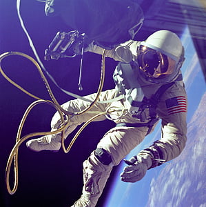 astronaut wearing white overalls thumbnail