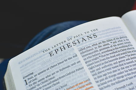 bible open on Ephesians thumbnail