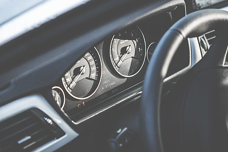 New Modern Car Dashboard with Speedometer and Tachometer thumbnail
