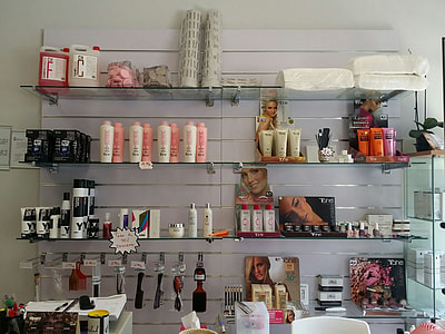 assorted cosmetics on shelfe thumbnail