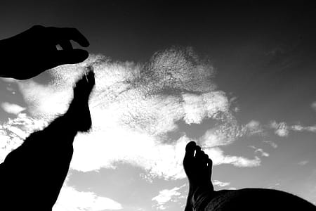 Grayscale Above Photography of Man Falling Down thumbnail