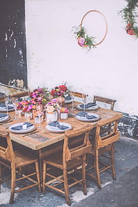 White Ceramic Plates On Table thumbnail