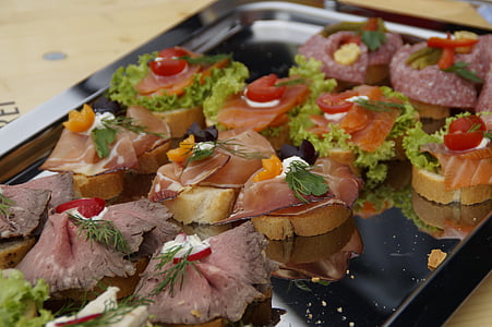 meat and vegetable on gray platter thumbnail