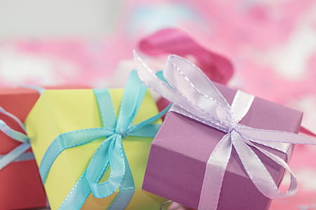 macro photography of several multi-colored boxes thumbnail