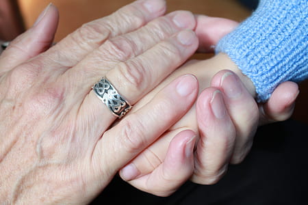 person wearing black ring thumbnail