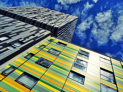 sky, clouds, buildings, skyscrapers thumbnail