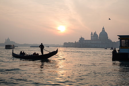 silhouette of man on boat thumbnail