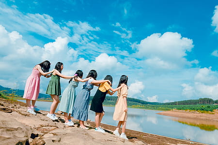 sky, people, water, friends thumbnail