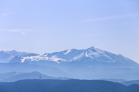 snow covered mountain at daytime thumbnail