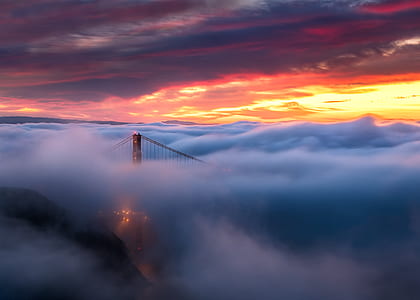 aerial view of San Francisco Bridge thumbnail