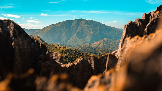 aerial view of mountain thumbnail