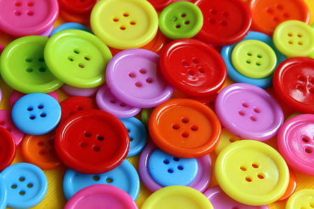 close-up photo of assorted-color cloth button lot thumbnail