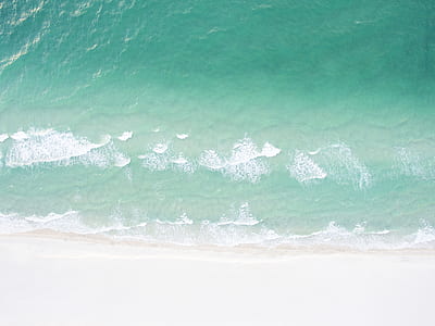 aerial photography of seashore thumbnail