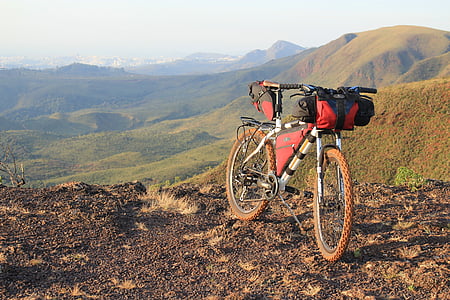bicycle parked on dirt thumbnail