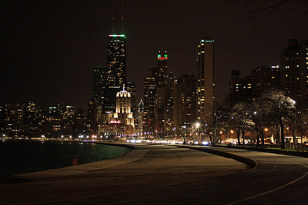 city buildings during night time thumbnail