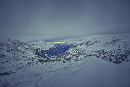 high-angle photography of white mountain thumbnail