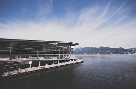 White Architectural Structure on Body of Water thumbnail