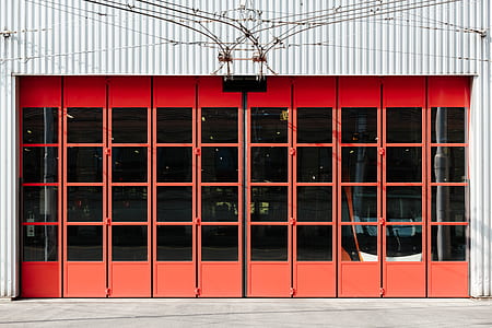orange metal framed door thumbnail
