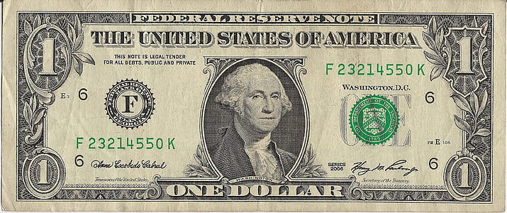 photo of 1 U.S. dollar banknote thumbnail