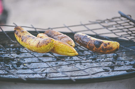 grilled eggplants on top of grilling frame thumbnail