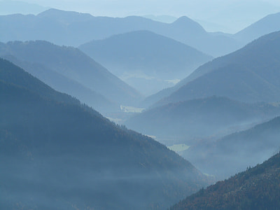 landscape photography of foggy hills thumbnail