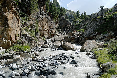 body of water between rocky hiils thumbnail