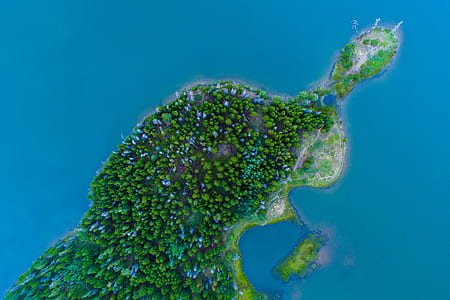 aerial photography of island thumbnail