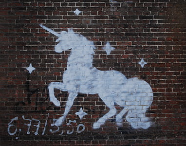 white unicorn painting thumbnail