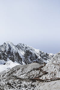 mountain covered with snow thumbnail