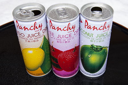 three Panchy juice cans thumbnail