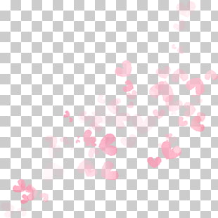 , Floating pink hearts, pink hearts illustration PNG clipart