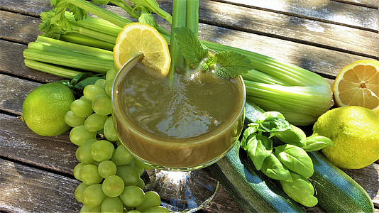 lemon juice on footed cup with vegetables thumbnail