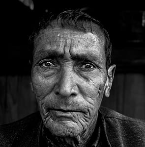 grayscale photo of man's face thumbnail