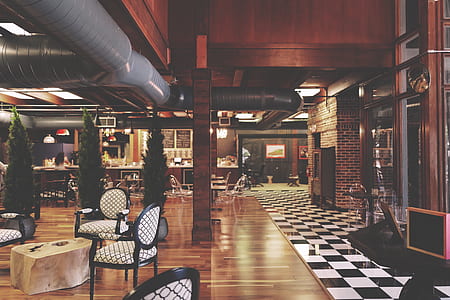 brown wooden house interior with furnitures thumbnail