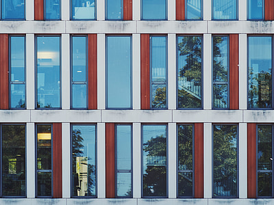 clear glass windows on white wall thumbnail