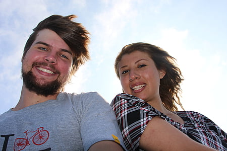 low angle photo of couple thumbnail