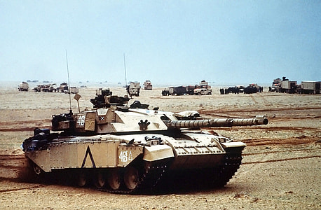 British Army Challenger 1 main battle tank During Desert Storm thumbnail