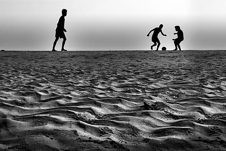 People Playing Ball in Grey Sound thumbnail