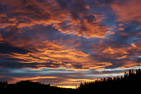 cloudy sky at sunset thumbnail