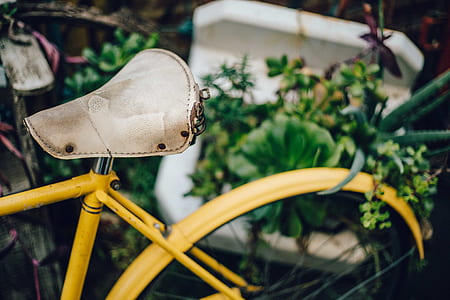 yellow Dutch bicycle thumbnail