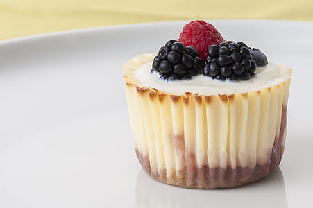 cupcake on white plate thumbnail
